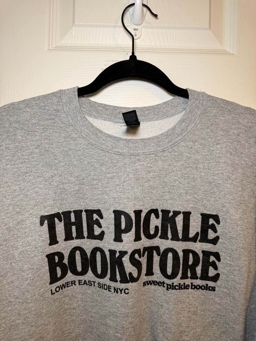 Sweet Pickle Books The Pickle Bookstore Logo Sweatshirt Gray